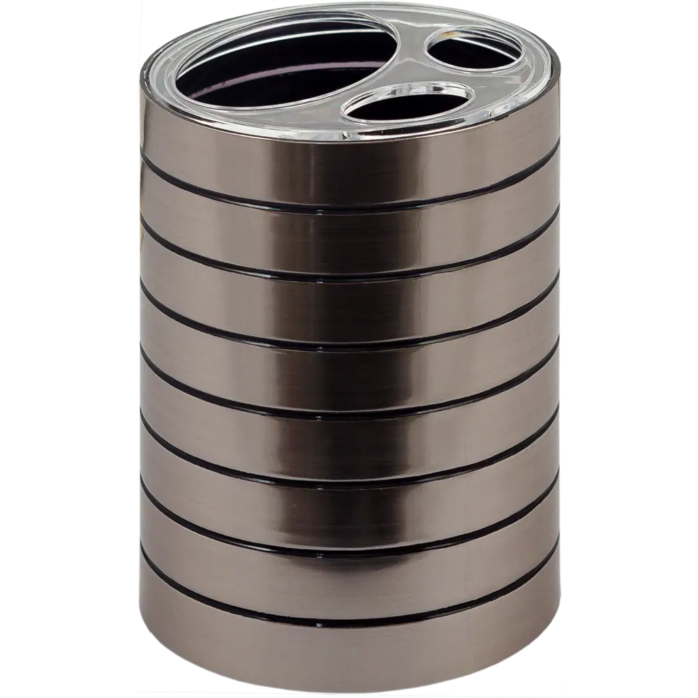 Стакан для зубных щёток настольный Vidage Актру пластик цвет серебристый STLM-2097862