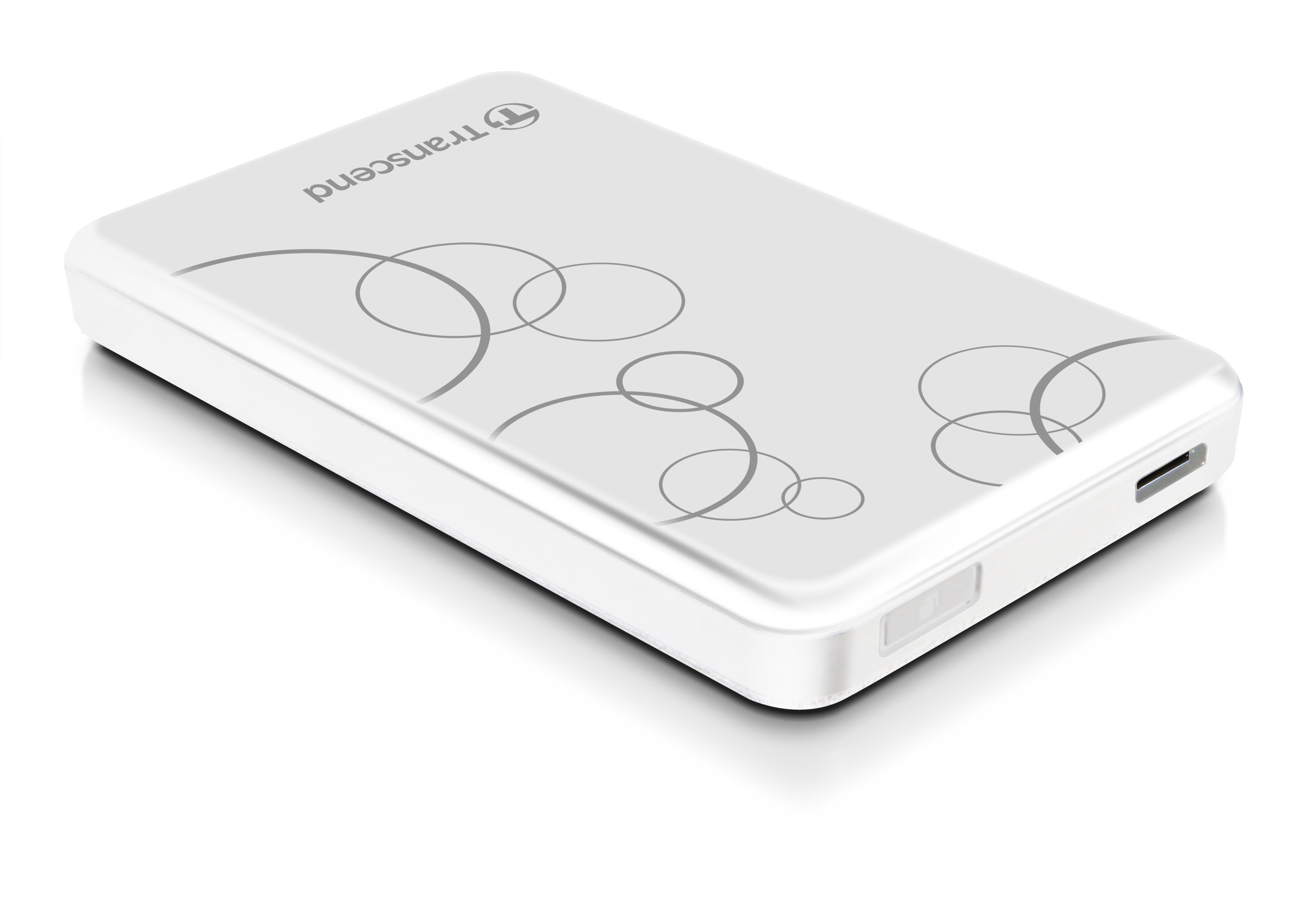 TS1TSJ25A3W usb3.0 1tb storejet 2.5" a series white (with one touch backup) Transcend Santreyd  - Вид №2