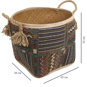 Корзина мягкая Kub HAP8546 38x30x35 см 29 л пальмовое волокно