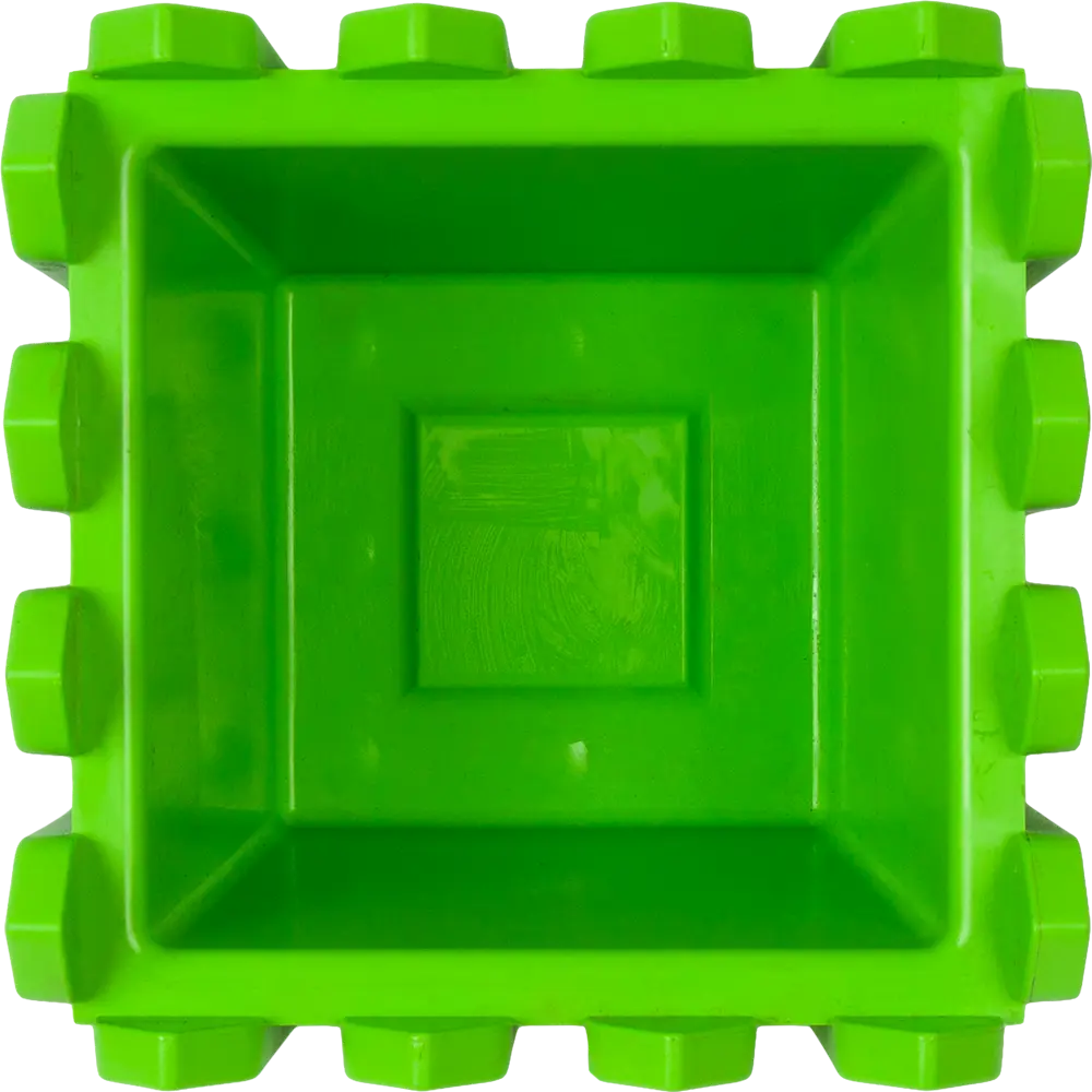 Кашпо для цветов Лардо 19x15x19 см v2.5 л пластик зеленый 86738802 STLM-2100352 Santreyd Без серии - Вид №1