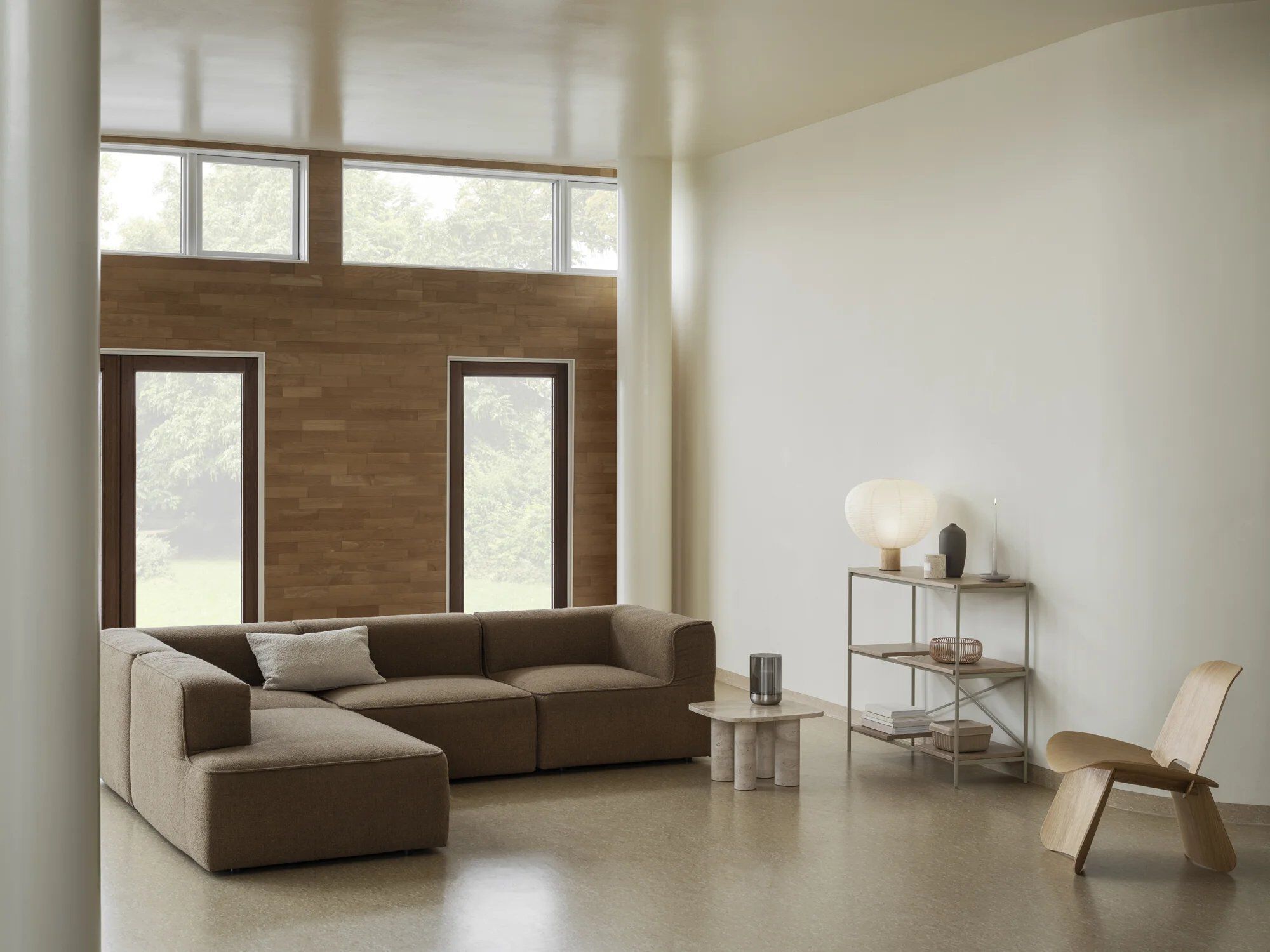 Настольная лампа из дуба и рисовой бумаги blomus Kami ARCH-00114267 - Вид №8