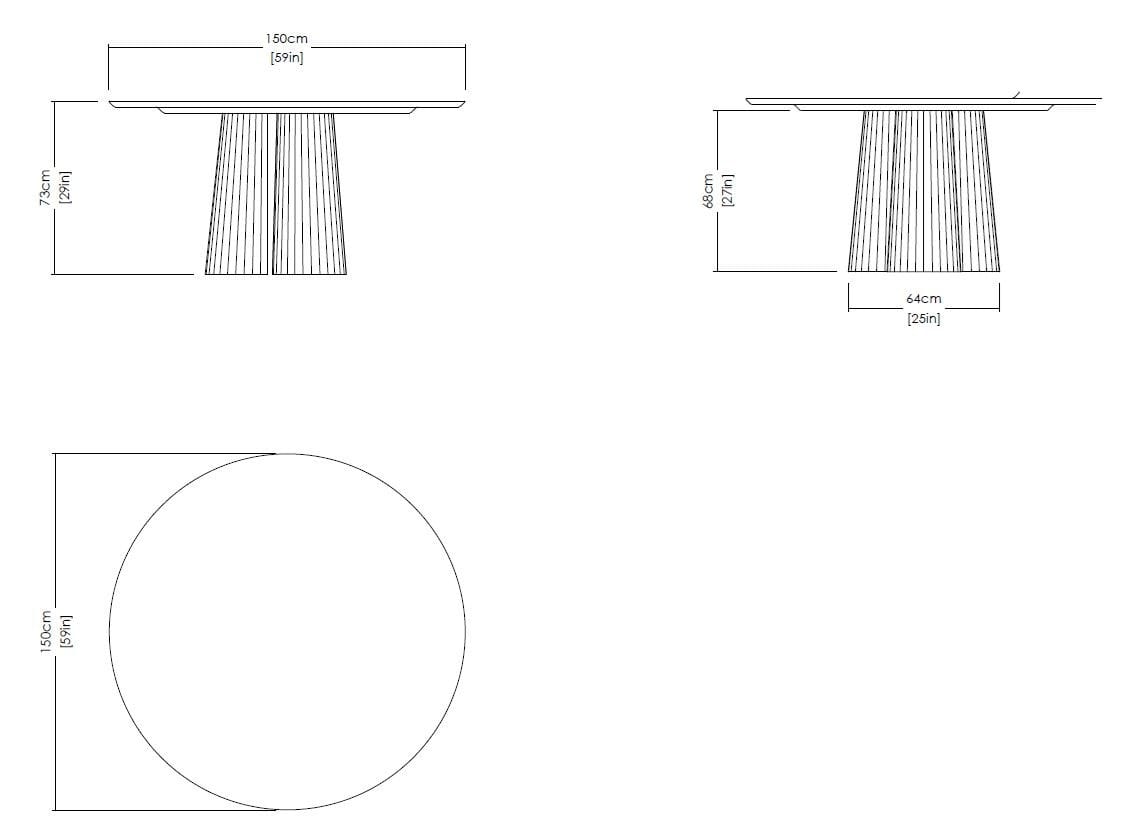 Круглый бетонный стол Forma&Cemento внутренний бетонный пейзаж ARCH-00079828 - Вид №9