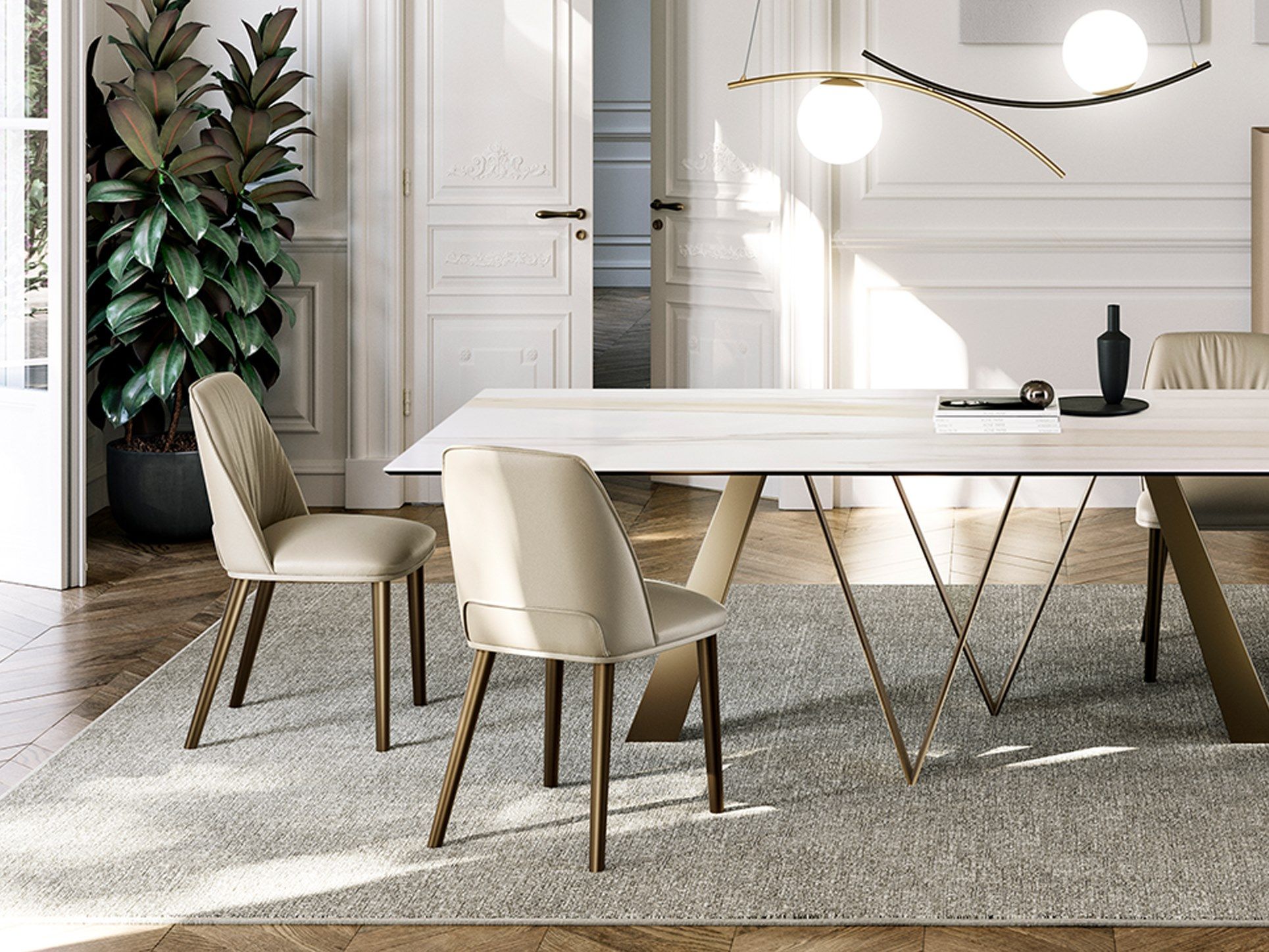 Кожаный мягкий стул EFORMA Diva ARCH-00072133 - Вид №3