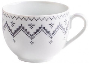 054704A69749C Hygge чашка кофе 0,21 л вышивки крестом серый Kahla-porzellan