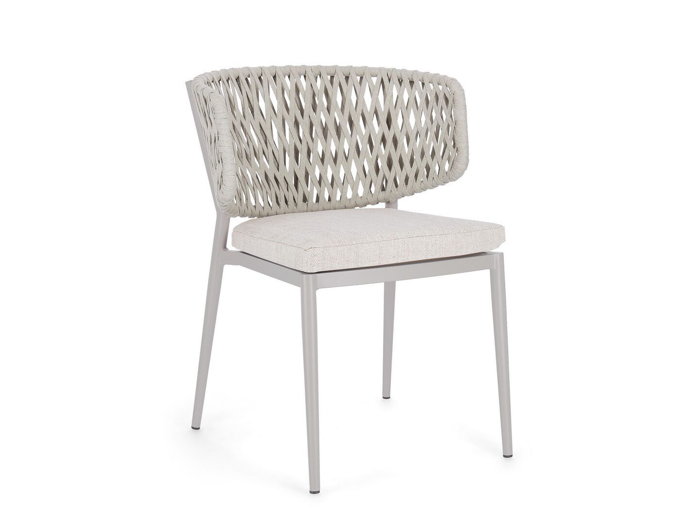 Штабелируемый садовый стул из веревки и алюминия BIZZOTTO NOELIA ARCH-00069312