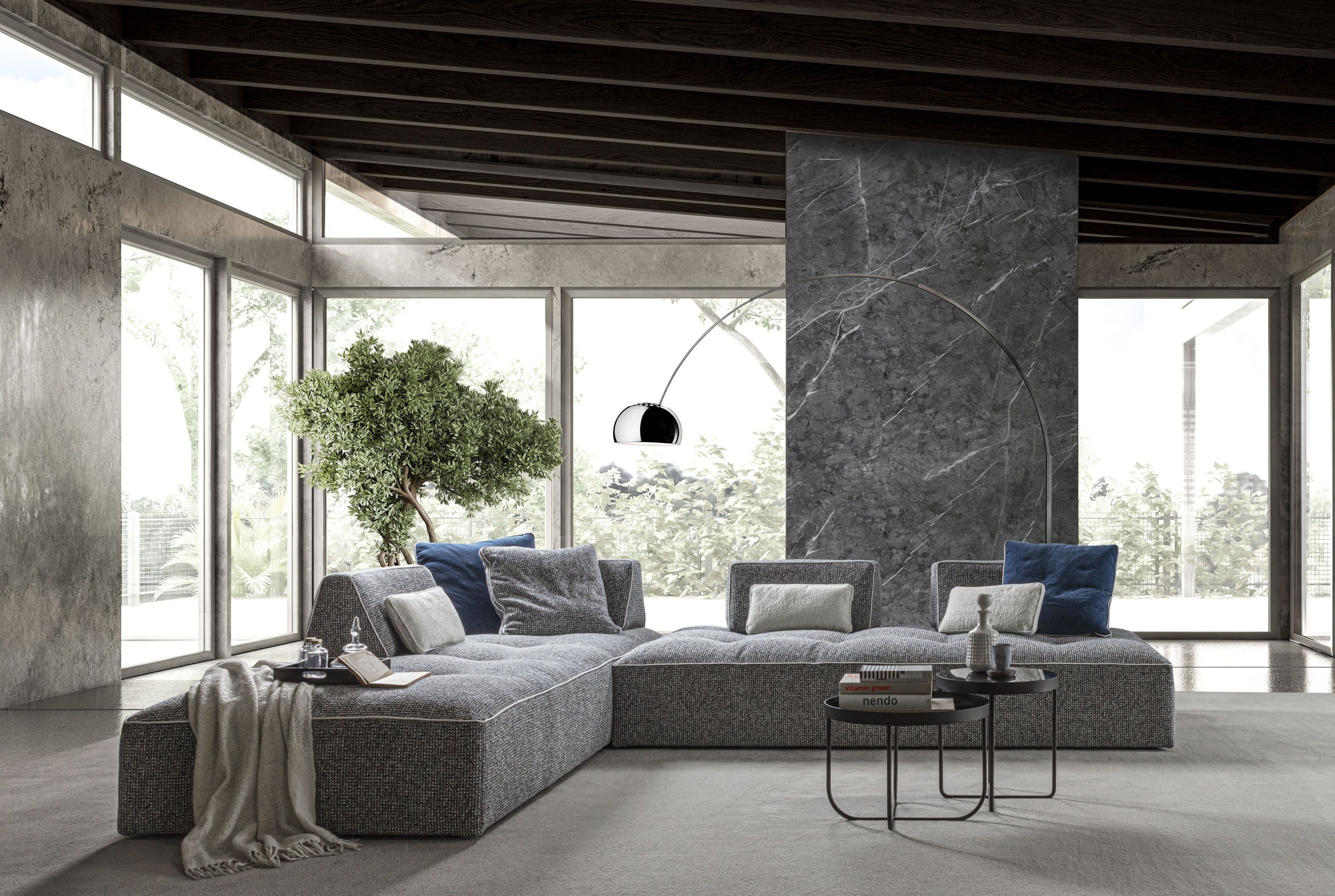 Тканевый съемный модульный угловой диван GRUPPO FOX день Фокса ARCH-00000718 - Вид №2