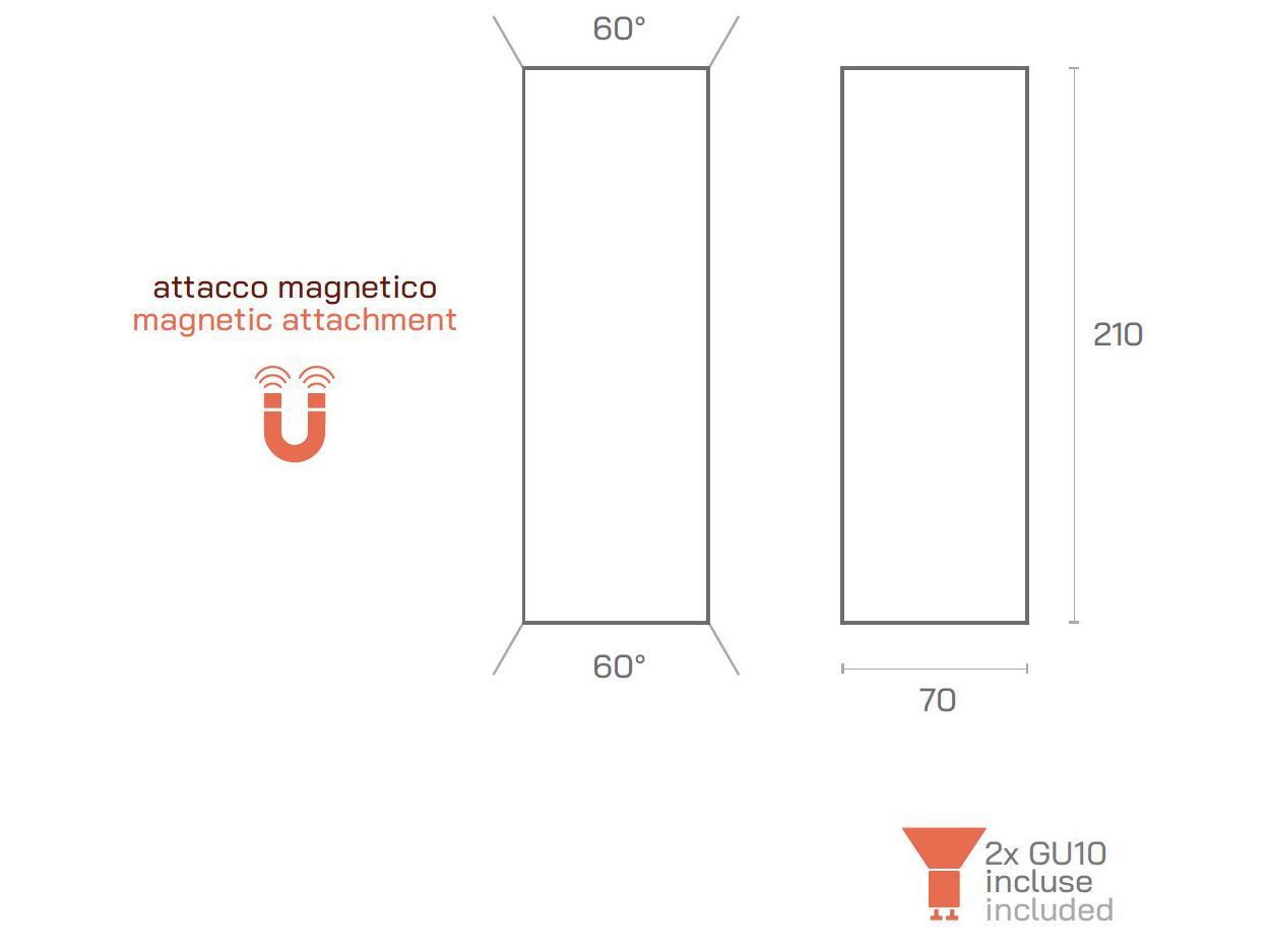 Алюминиевый настенный светильник Amarcords Qube ARCH-00032358 - Вид №16