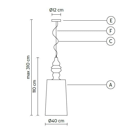 Открытый стеклоткани светодиодный подвесной светильник Karman Alibabig ARCH-00094420 - Вид №3
