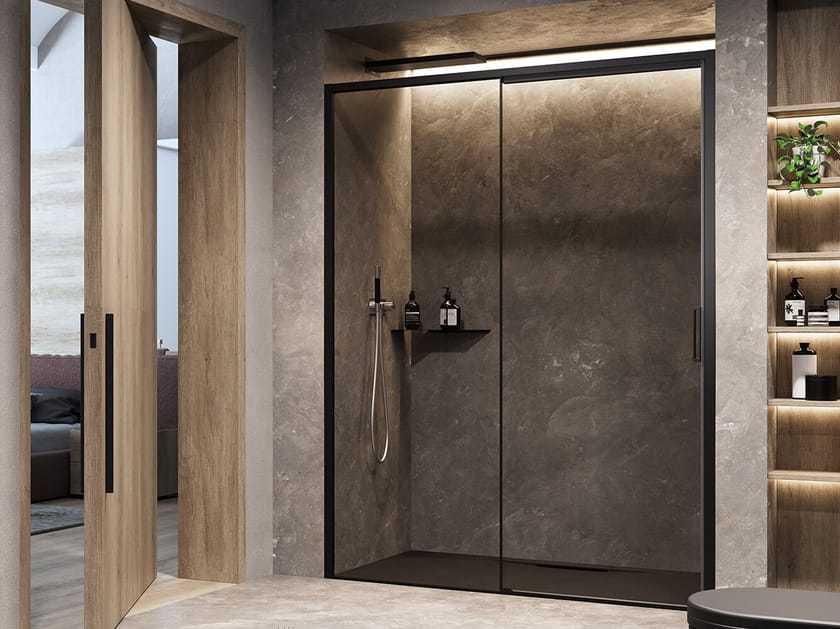 Душевая кабина из закаленного стекла с раздвижной дверью RELAX бесконечность ARCH-00033564