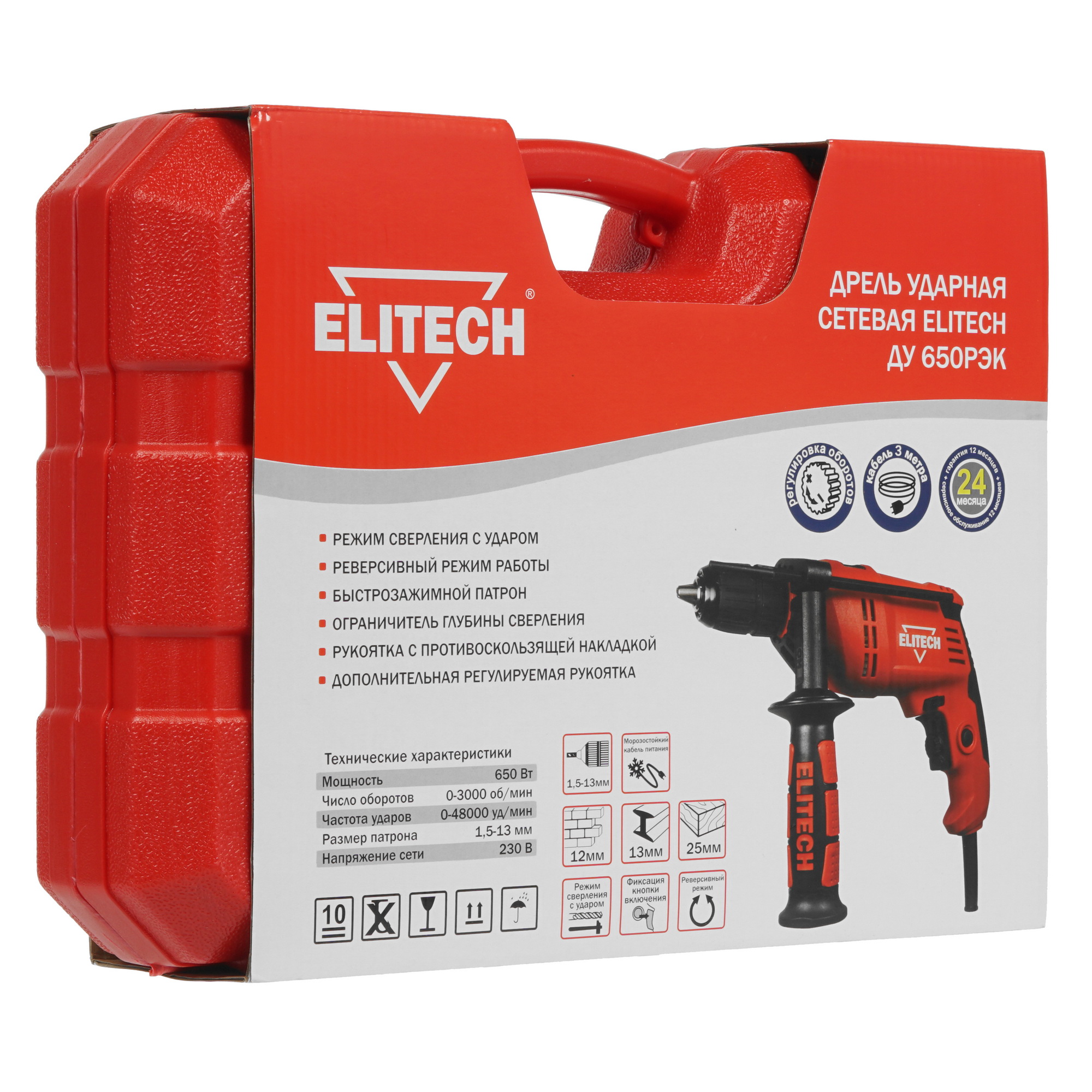 Дрель  Elitech ДУ 650РЭК 4775745 STDN-0060063 - Вид №7