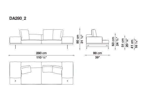 3-местный тканевый диван B&B Italia док ARCH-00033457 - Вид №145