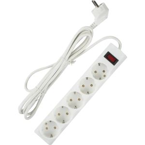 Сетевой фильтр для электроники ES 5 розеток 3 м цвет белый