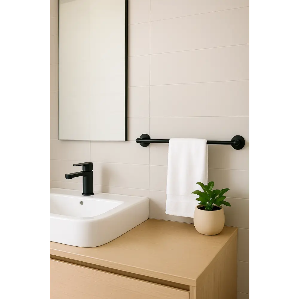 Настенный полотенцедержатель Eltoni цвет черный Santreyd STLM-2152359 - Вид №5