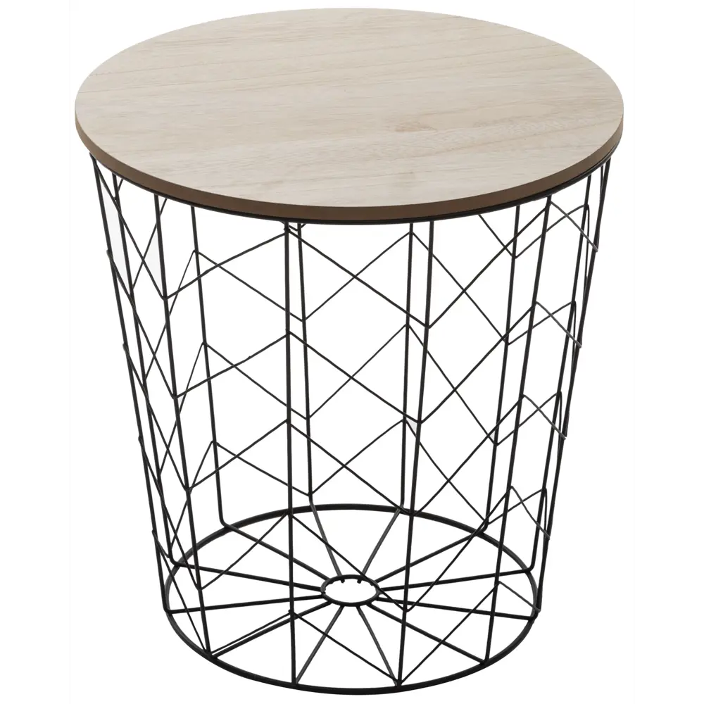 Столик журнальный Kumi d37 см цвет черный Atmosphera STLM-2052627