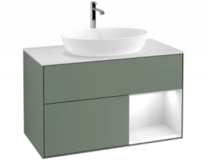 Villeroy&Boch Тумба под раковину Прямоугольная версия F781GFGM Finion Olive Matt Lacquer