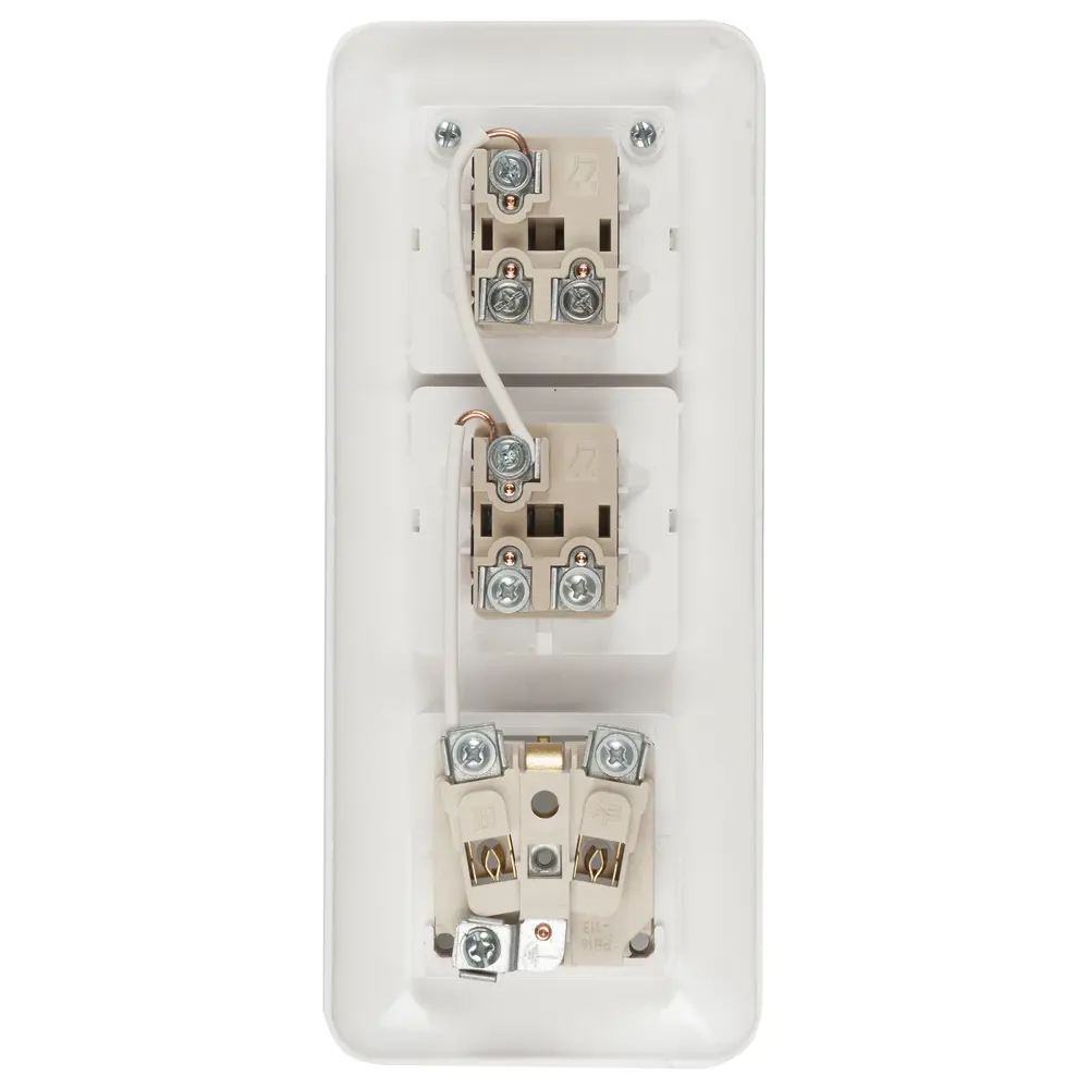 Блок с розеткой Прима 4 клавиши шторки цвет белый Schneider Electric STLM-2022290 - Вид №3