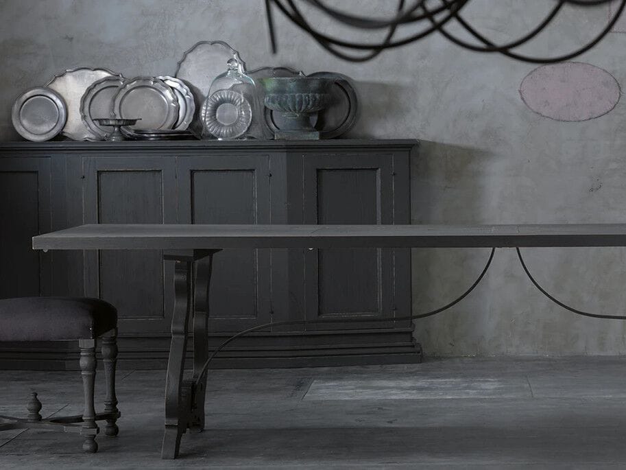 Прямоугольный обеденный стол из массива дерева Lando LIRA ARCH-00119262 - Вид №1