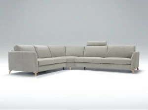 Sits Угловой диван из ткани 4-х местный с шезлонгом Quattro