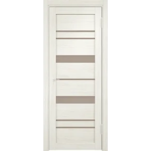 Дверь межкомнатная Нова остекленная ПВХ ламинация цвет ривьера крем 80x200 см (с замком и петлями)