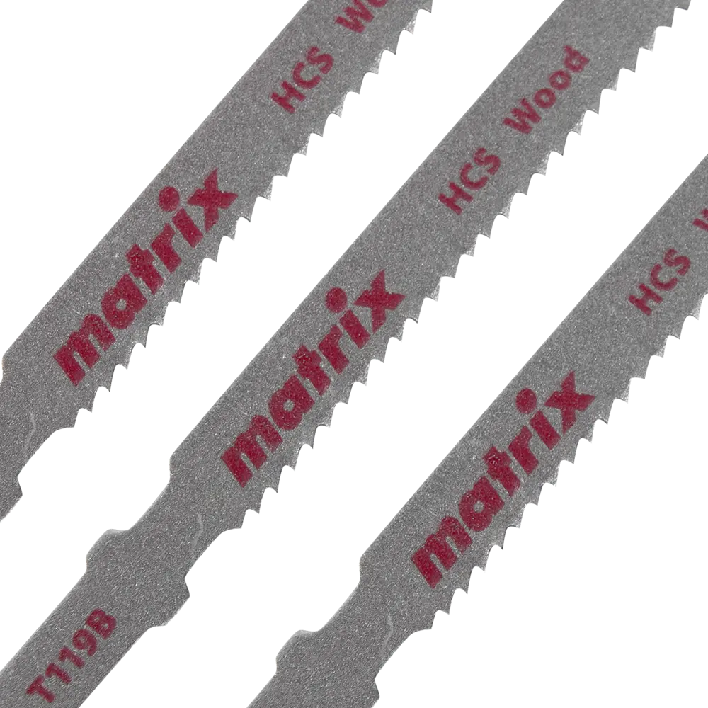 Пилка для лобзика по дереву Matrix T119B чистый рез, 3 шт STLM-2205543 - Вид №1