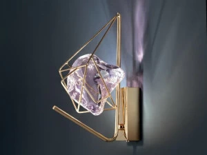 Euroluce Lampadari Настенный светильник из хрусталя и металла Cryrock