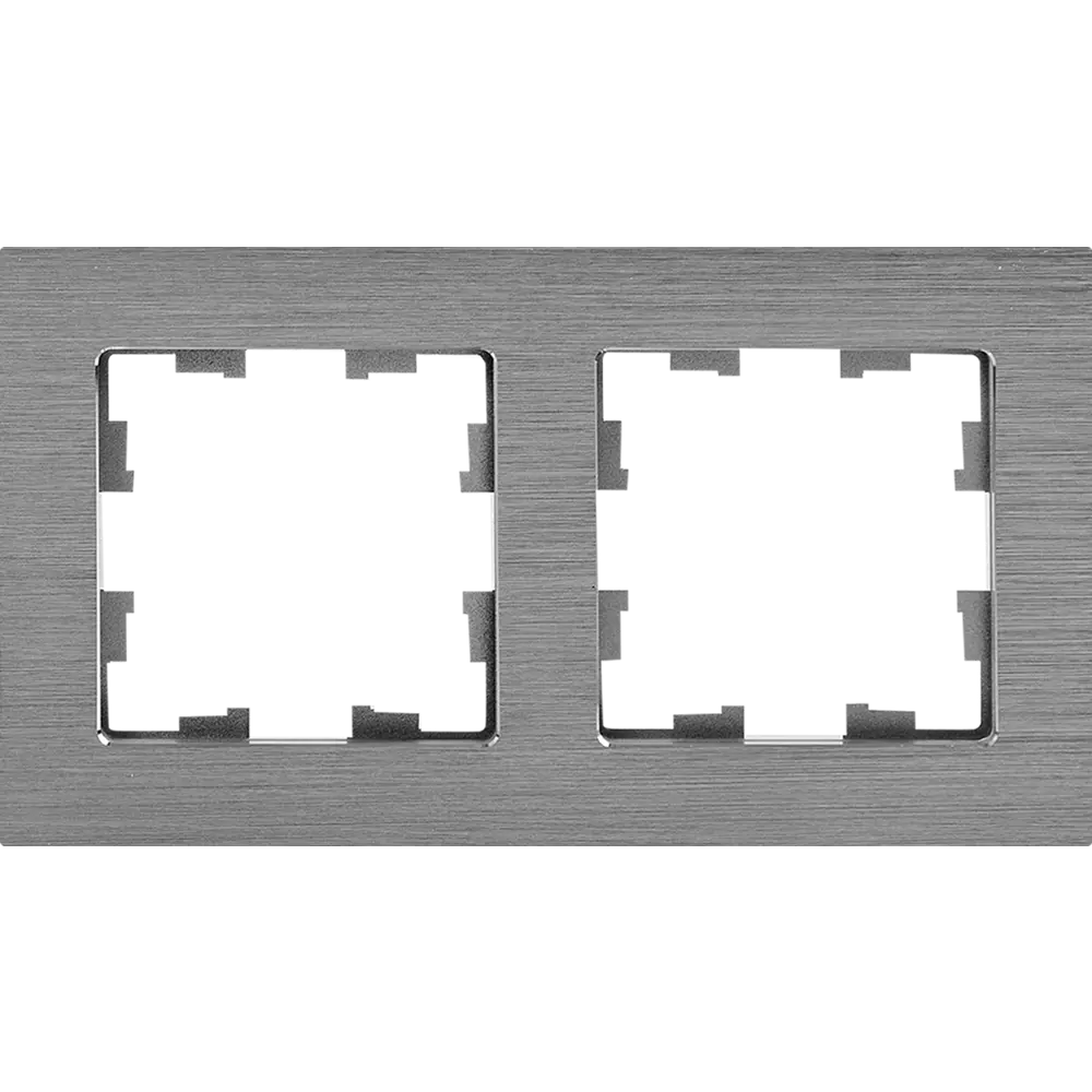 Рамка IEK Brite-2 для розеток и выключателей в алюминиевом исполнении 87761330 STLM-1116293