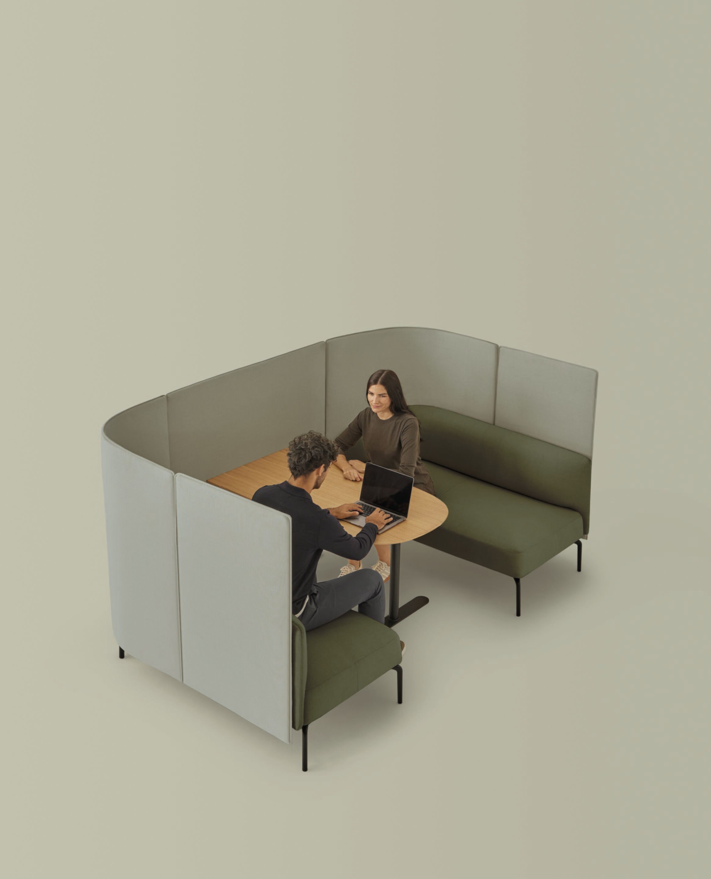 Офис остров модульная ткань INCLASS ARCH-00074816 - Вид №10