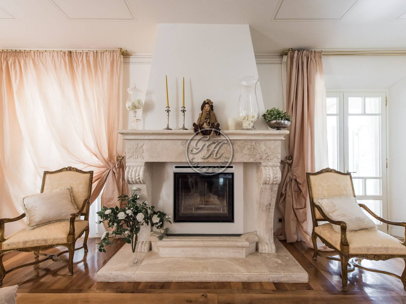 Закрытый камин из натурального камня GH LAZZERINI Caminetto 10 ARCH-00057769