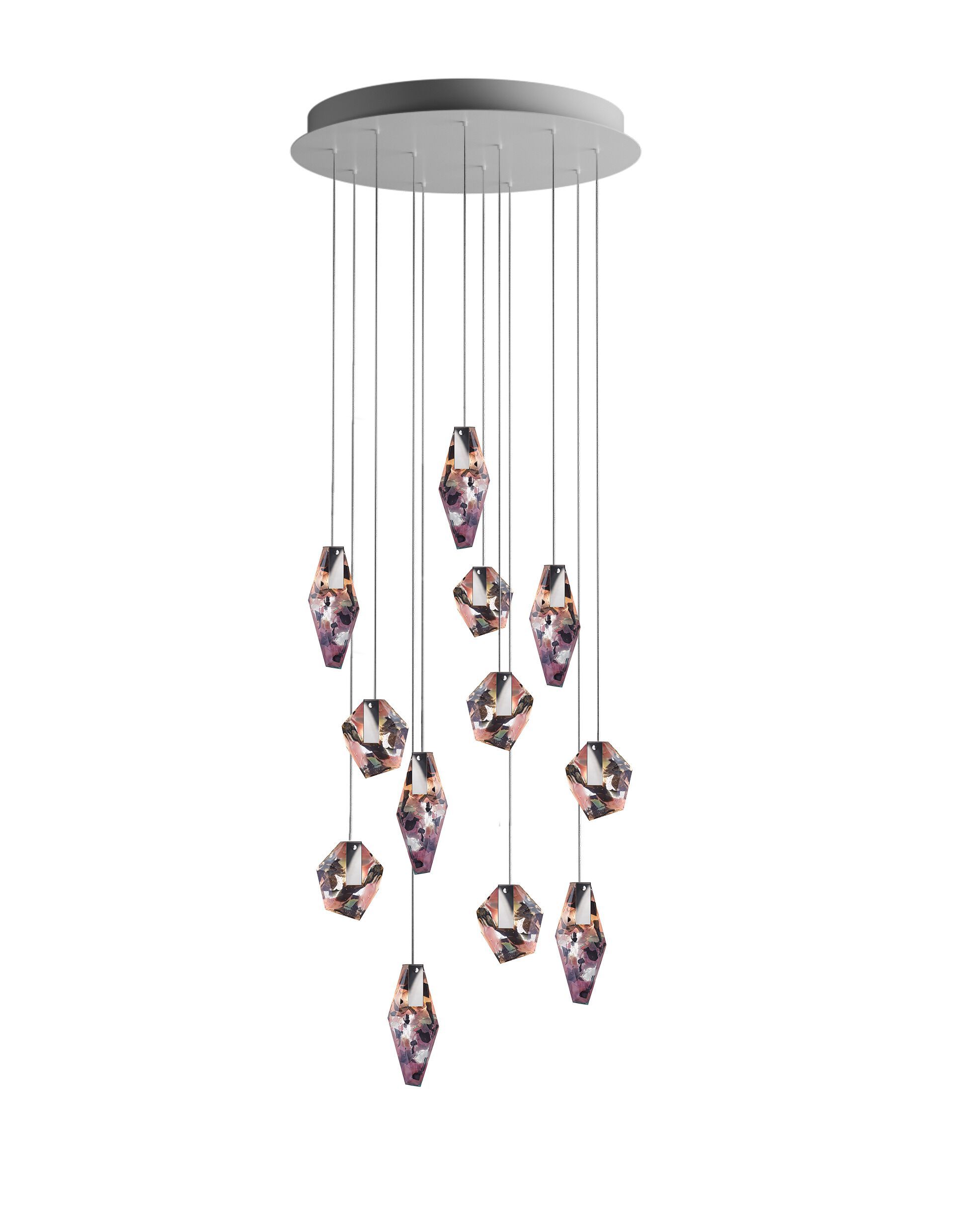 Стеклянная светодиодная люстра bomma Фрагменты ARCH-00005090 - Вид №6