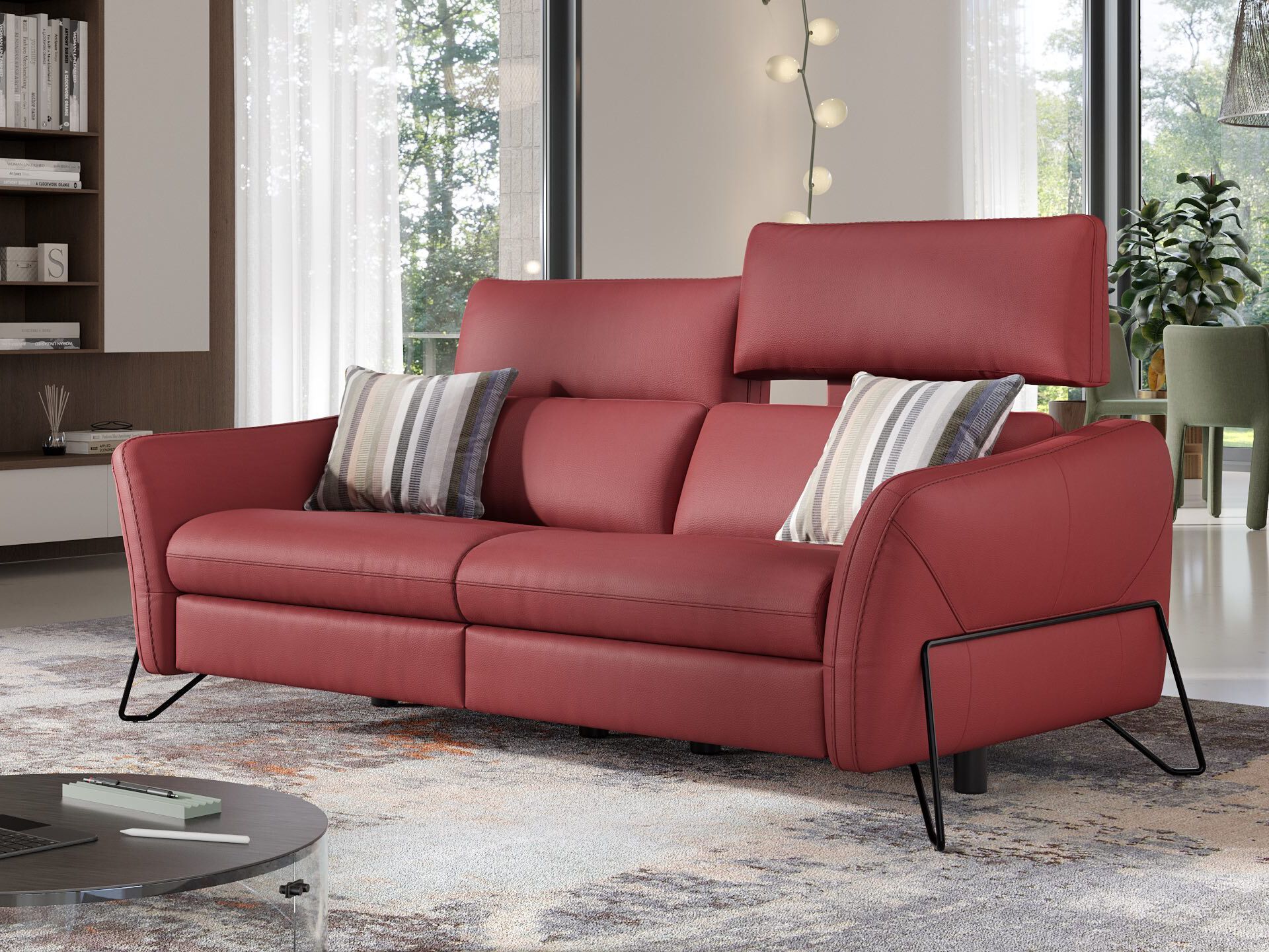 3-местный кожаный диван Sofanella Linares ARCH-00074697 - Вид №1