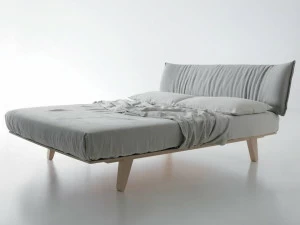 Caccaro Двуспальная кровать из ткани с мягким изголовьем Letti tessili