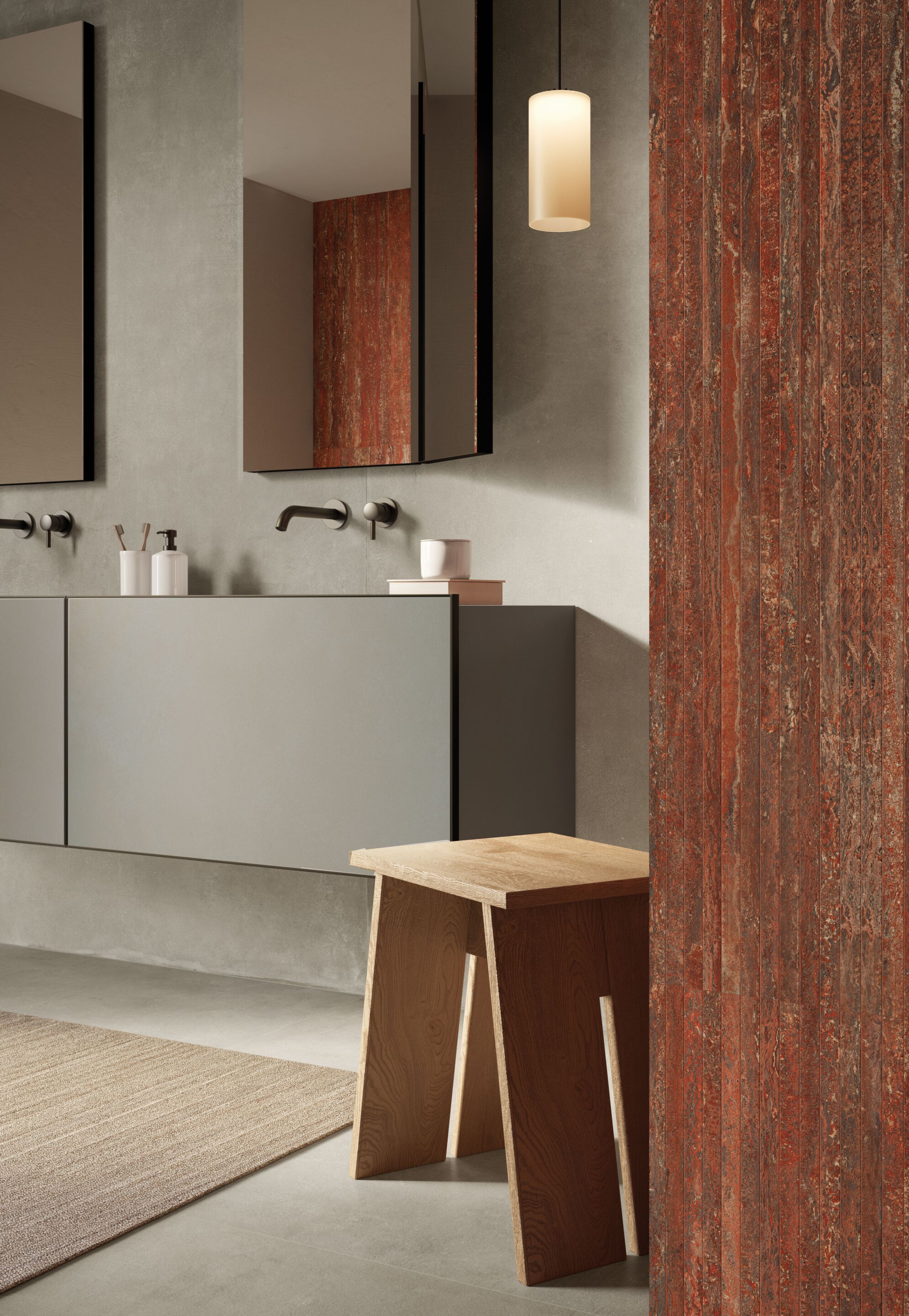 Напольное / керамогранит с эффектом травертина Italgraniti травертины ARCH-00139843 - Вид №8