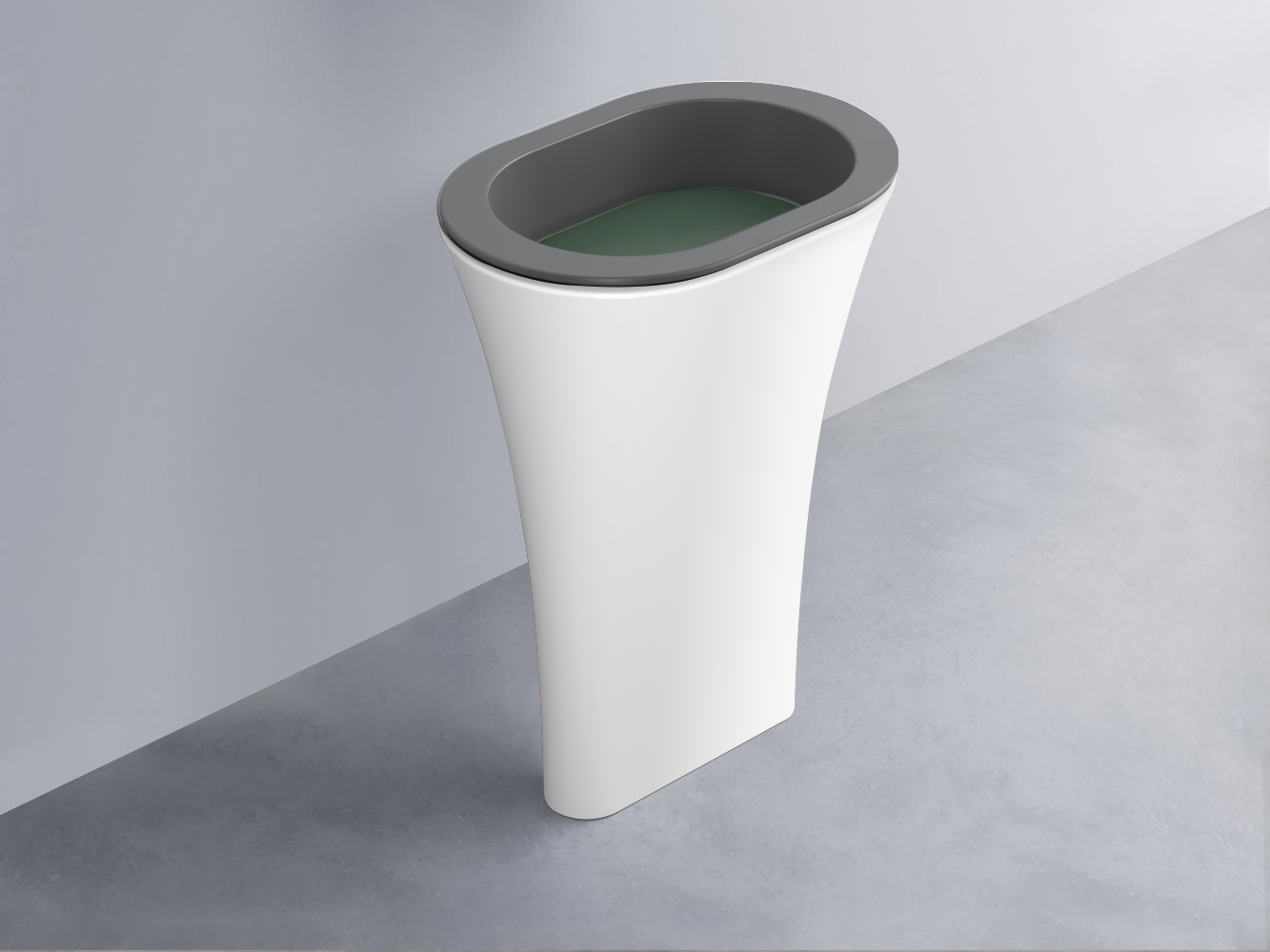 AMLA65-CM+AMPILO-MU+AMCOLO-BL Раковина Amedeo Ovale отдельностоящая cielo Enjoy + Amedeo Ceramica Cielo