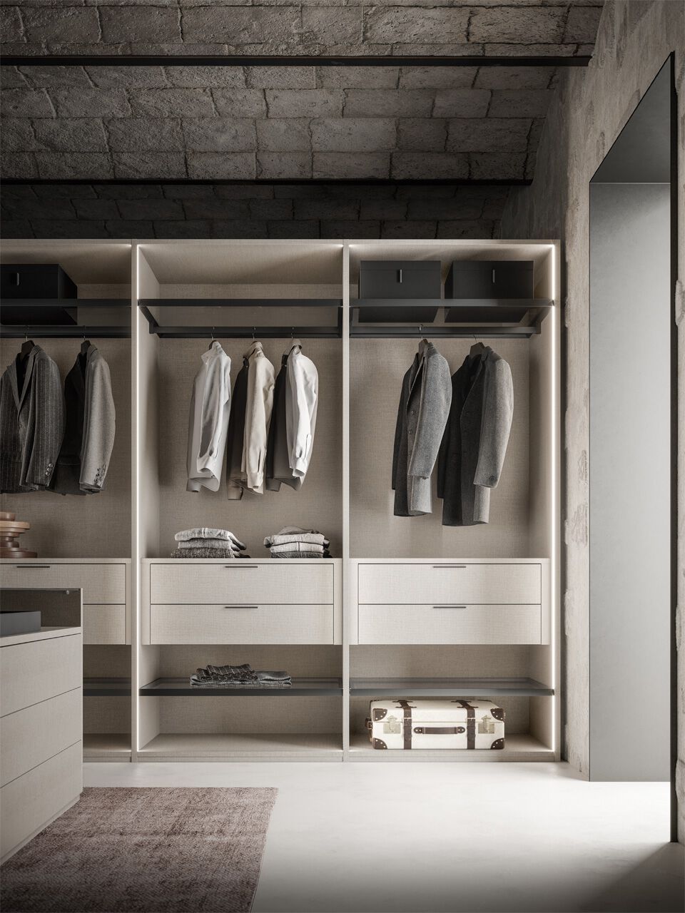 Деревянная секционная гардеробная Santalucia Mobili NAKED ARCH-00113590 - Вид №4