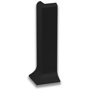 Наружный угол на плинтус Профиль-Опт 80мм алюминий цвет черный