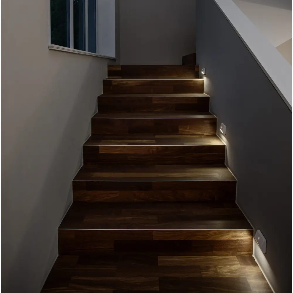 Светильник светодиодный Ledvance Nightlux Stair с датчиком света и движения, на батарейках, цвет белый 82282400 STLM-2005072  - Вид №9