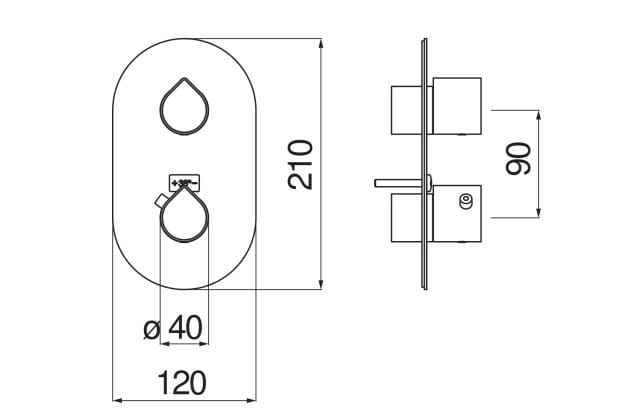 Термостатический смеситель для душа Nobili платье ARCH-00061914 - Вид №10