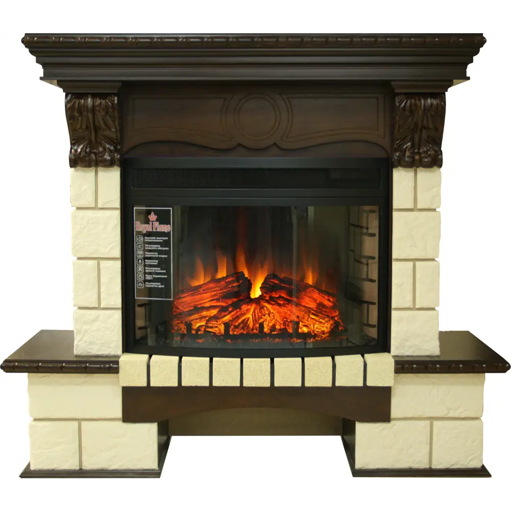 Обрамление Pierre Luxe шампань темный дуб 82732004 STLM-2055545 ROYAL FLAME 