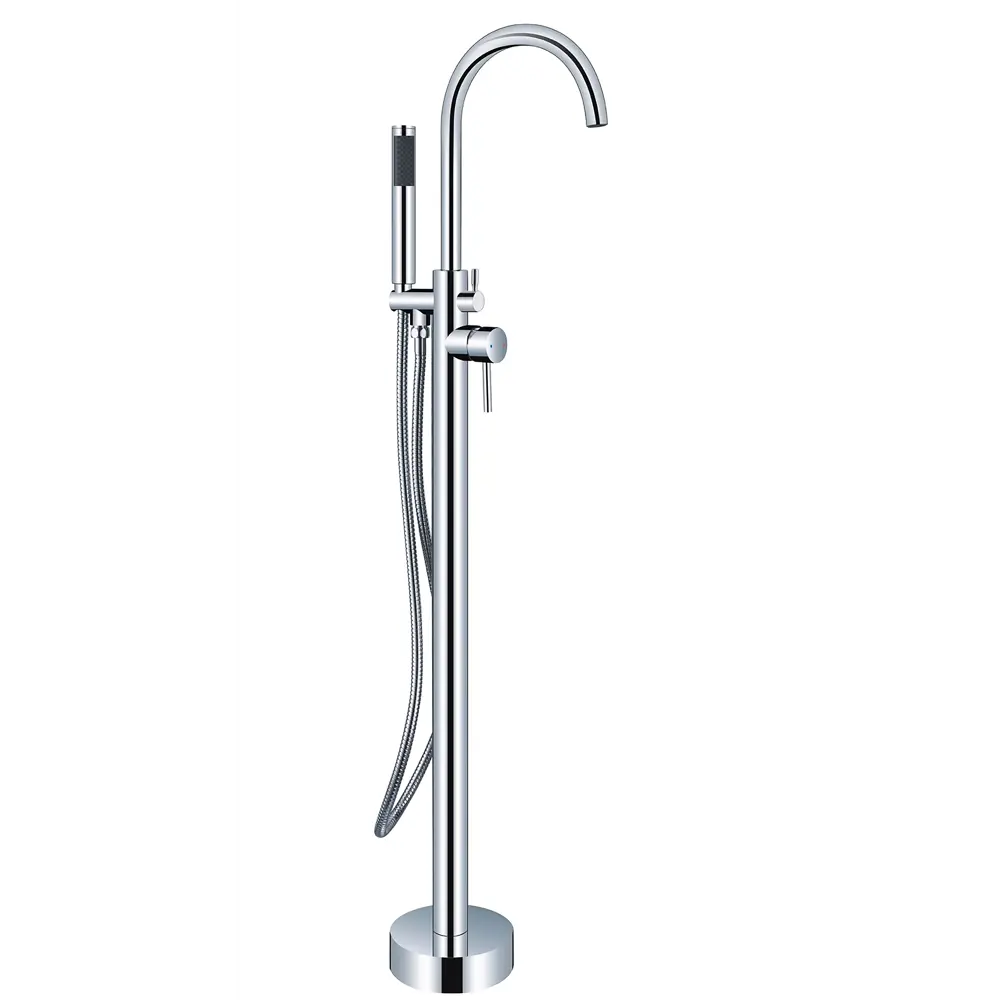 Смеситель для ванны Culto Rafael напольный однорычажный цвет хром STLM-2037339