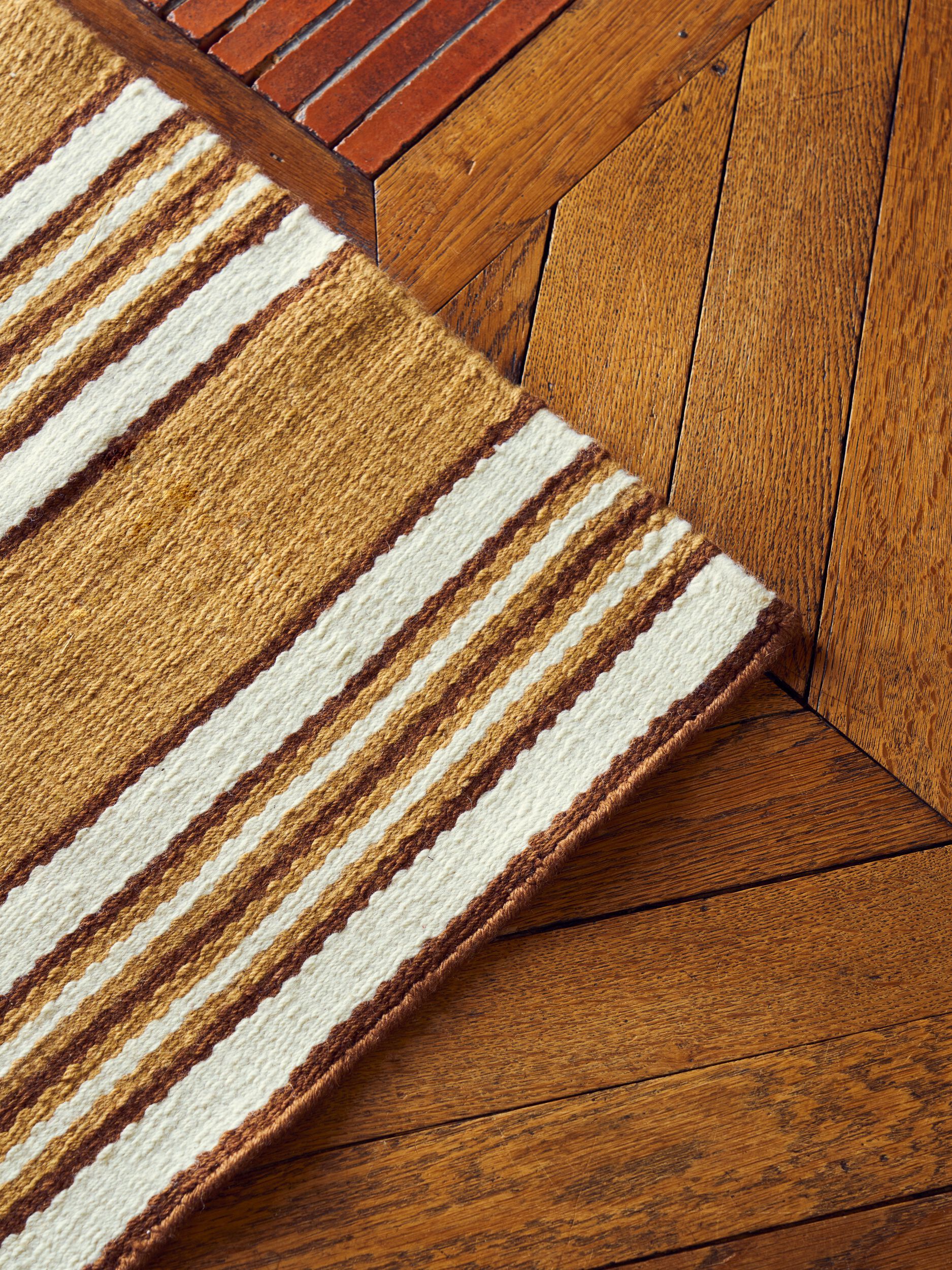 Изготовленный на заказ полосатый шерстяной прямоугольный ковер LELIEVRE Quenin-Belle Époque ARCH-00008958