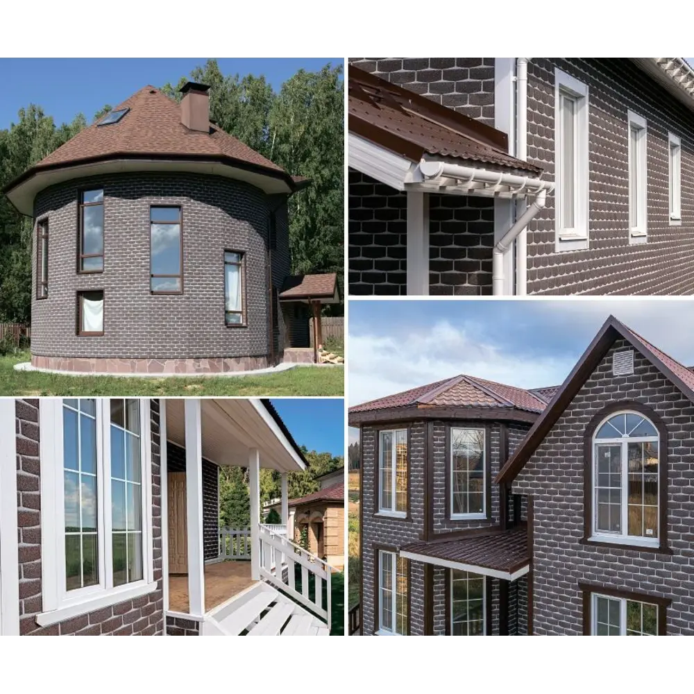 Фасадная плитка Hauberk 2.0 м² цвет кварцит ТЕХНОНИКОЛЬ STLM-2180507 - Вид №5