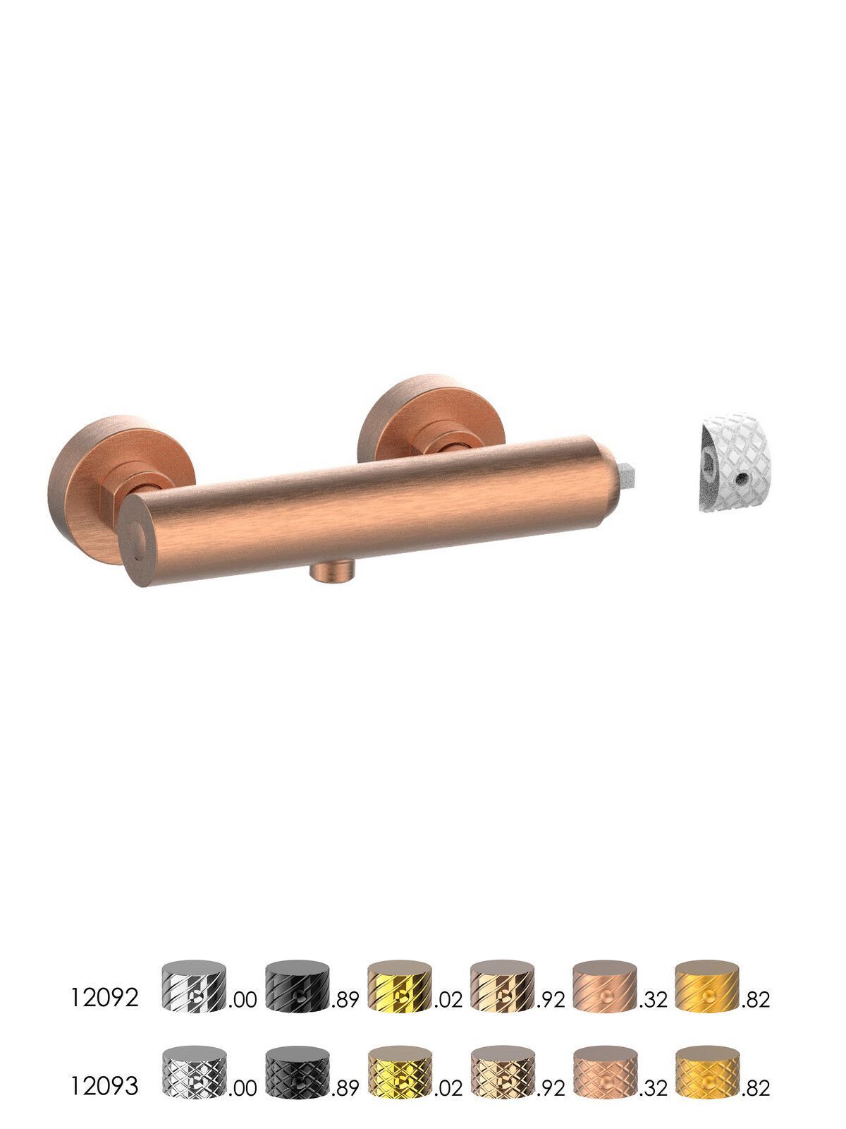 Однорычажный открытый смеситель для душа Rubinetterie Frattini Pepe XLS ARCH-00023803 - Вид №10