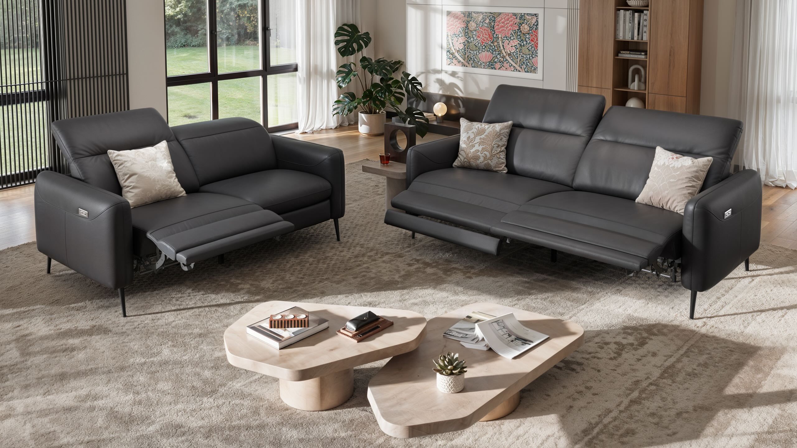 2-местный кожаный диван Sofanella Мессина ARCH-00119834 - Вид №2