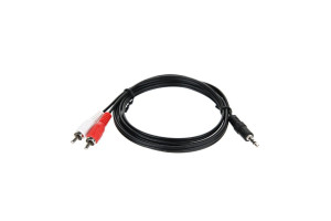 16170775 Соединительный кабель 3.5 Jack M-2xRCA M, стерео, аудио, 1.5м TAV7183-1.5M Telecom