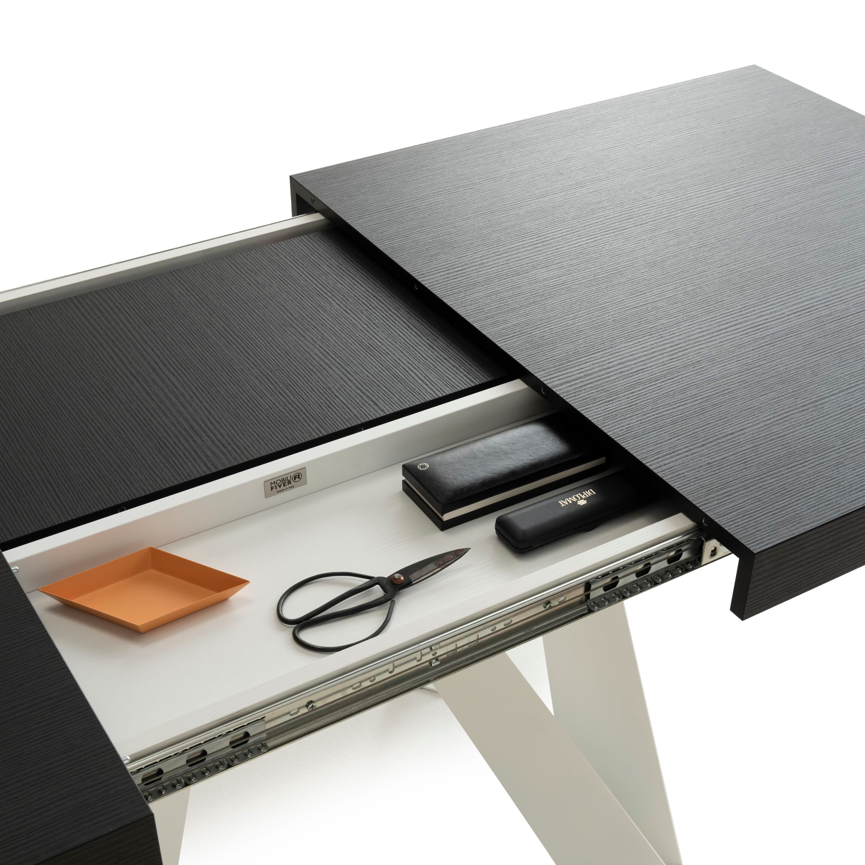 Выдвижной прямоугольный стол из железа с меламиновой столешницей Mobili Fiver ROMINA ARCH-00069646 - Вид №50