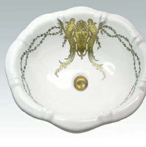 AP1510 Накладная раковина под столешницу  овальная Atlantis Porcelain Art