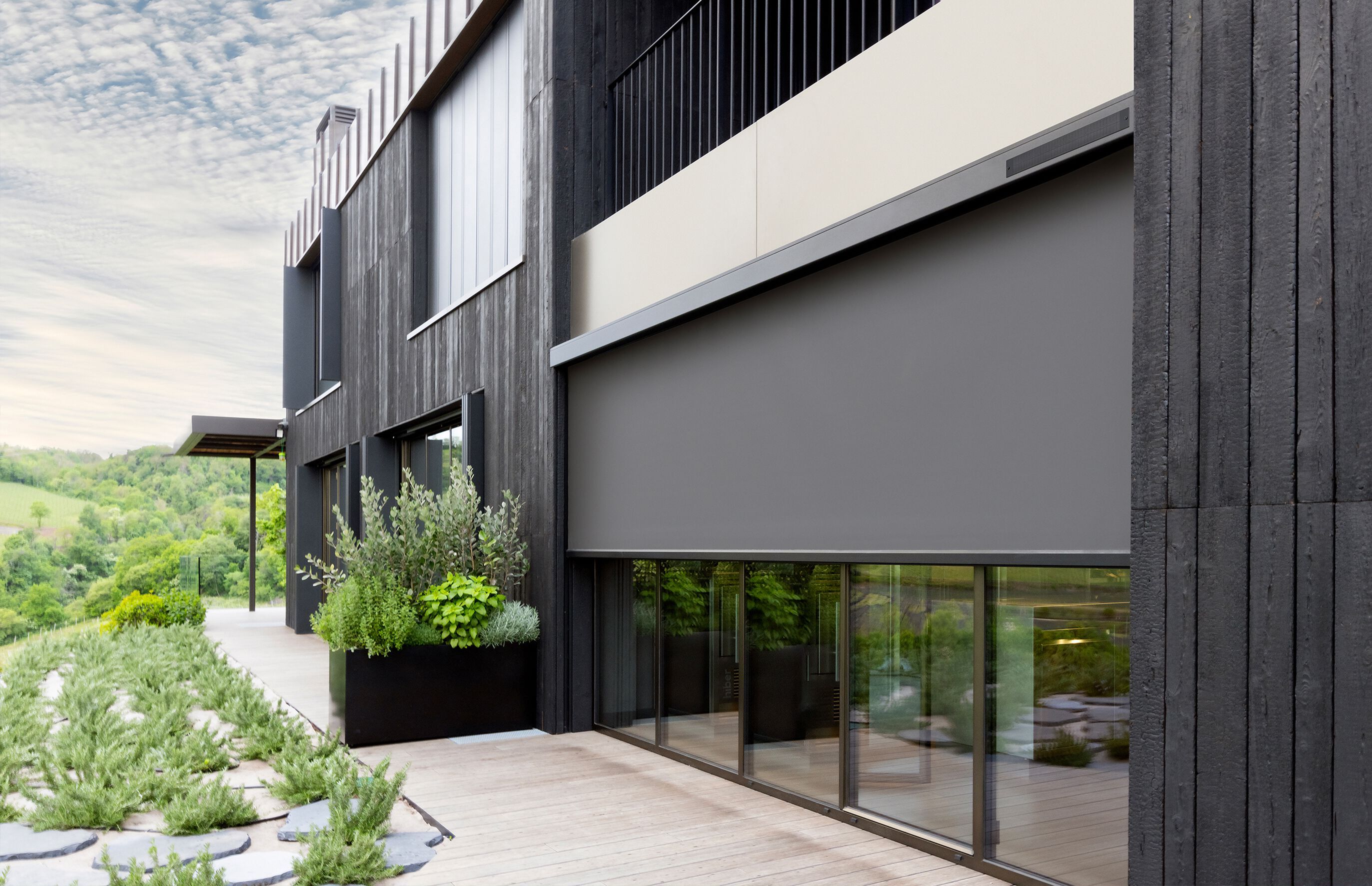 Рулонная занавеска из ткани с боковыми направляющими Bandalux Z-BOX SOLAR ARCH-00058462 - Вид №2