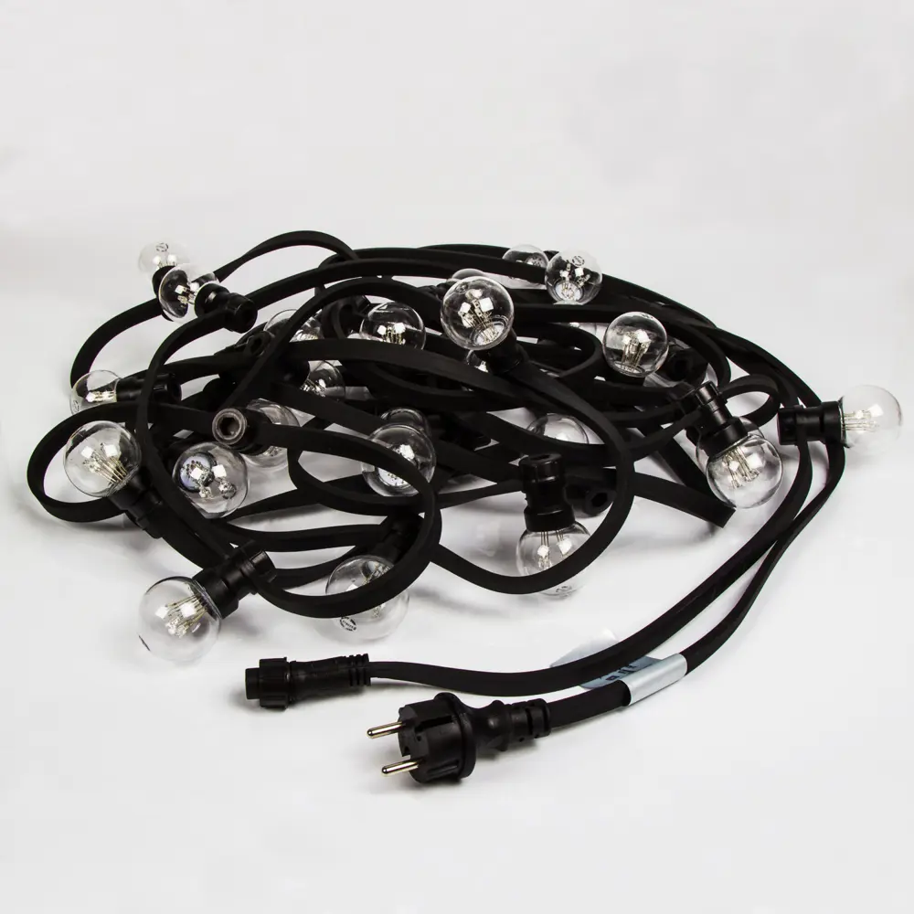 Гирлянда белт-лайт из лампочек Neon-Night Belt Light 10 м 30 ламп черный провод Santreyd STLM-2027005 - Вид №4