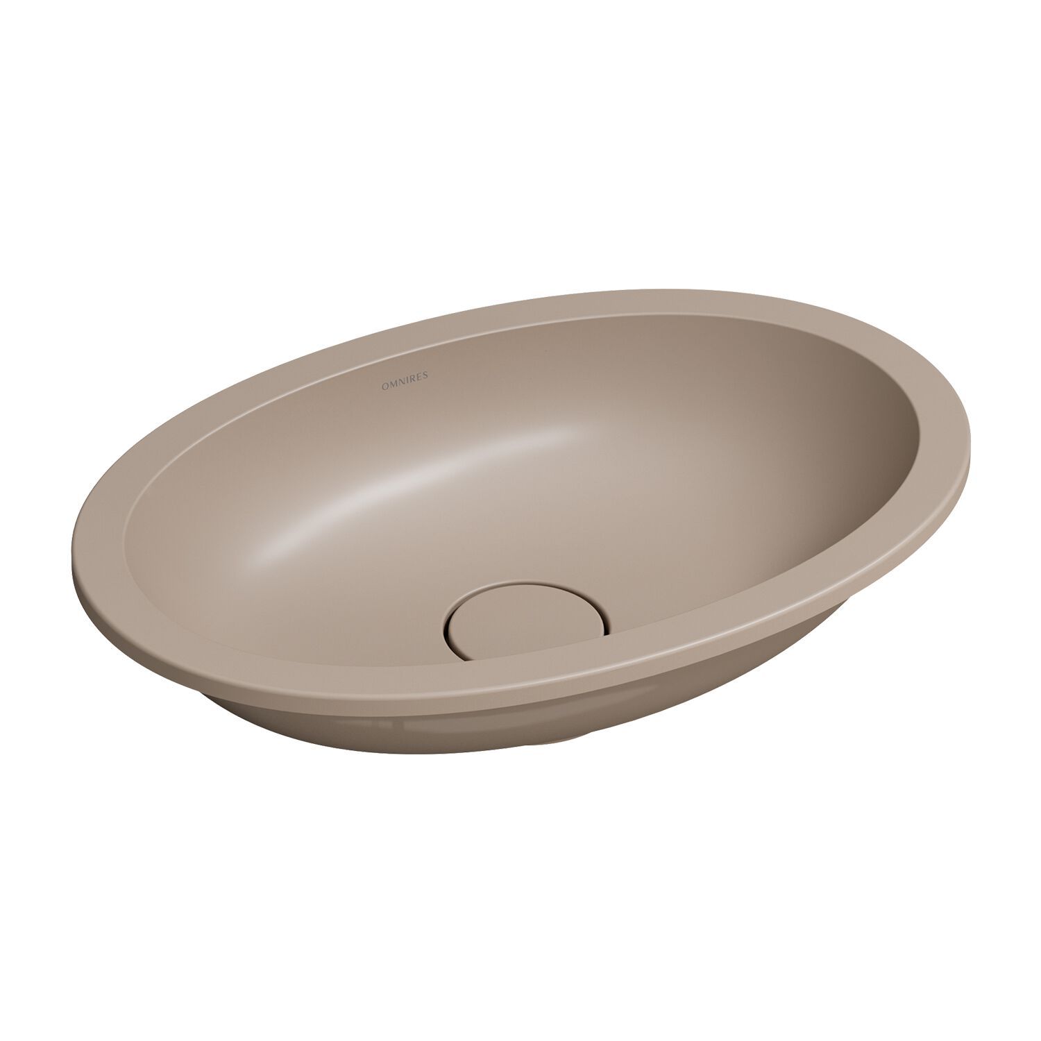Встраиваемый умывальник из Овального композитного материала OMNIRES SHELL M+ SHELLUP ARCH-00143000 - Вид №17