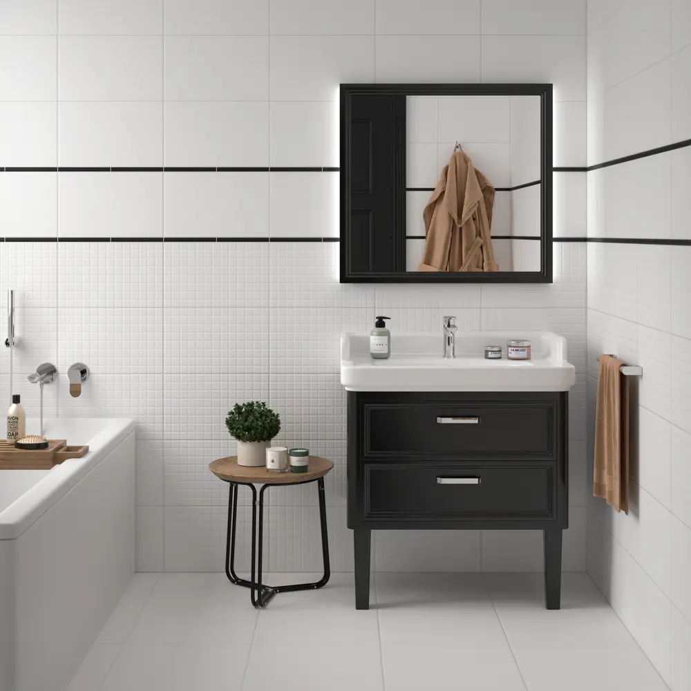 Плитка настенная Artens «Вега» 3D 25х40 см 1.1 м² цвет белый матовый STLM-2024190 - Вид №3
